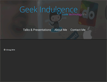 Tablet Screenshot of geekindulgence.com